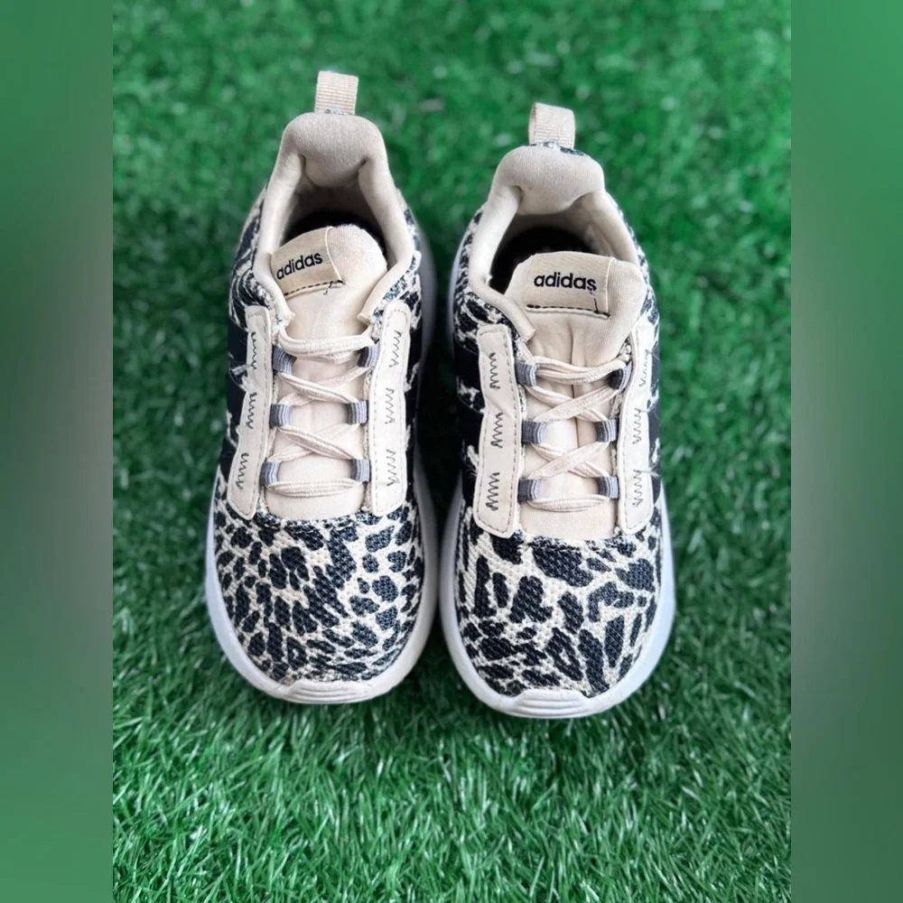 Adidas Brown Leopard Racer TR21 GZ4685 Slip On Sneaker Shoes Kids Size 9K‎